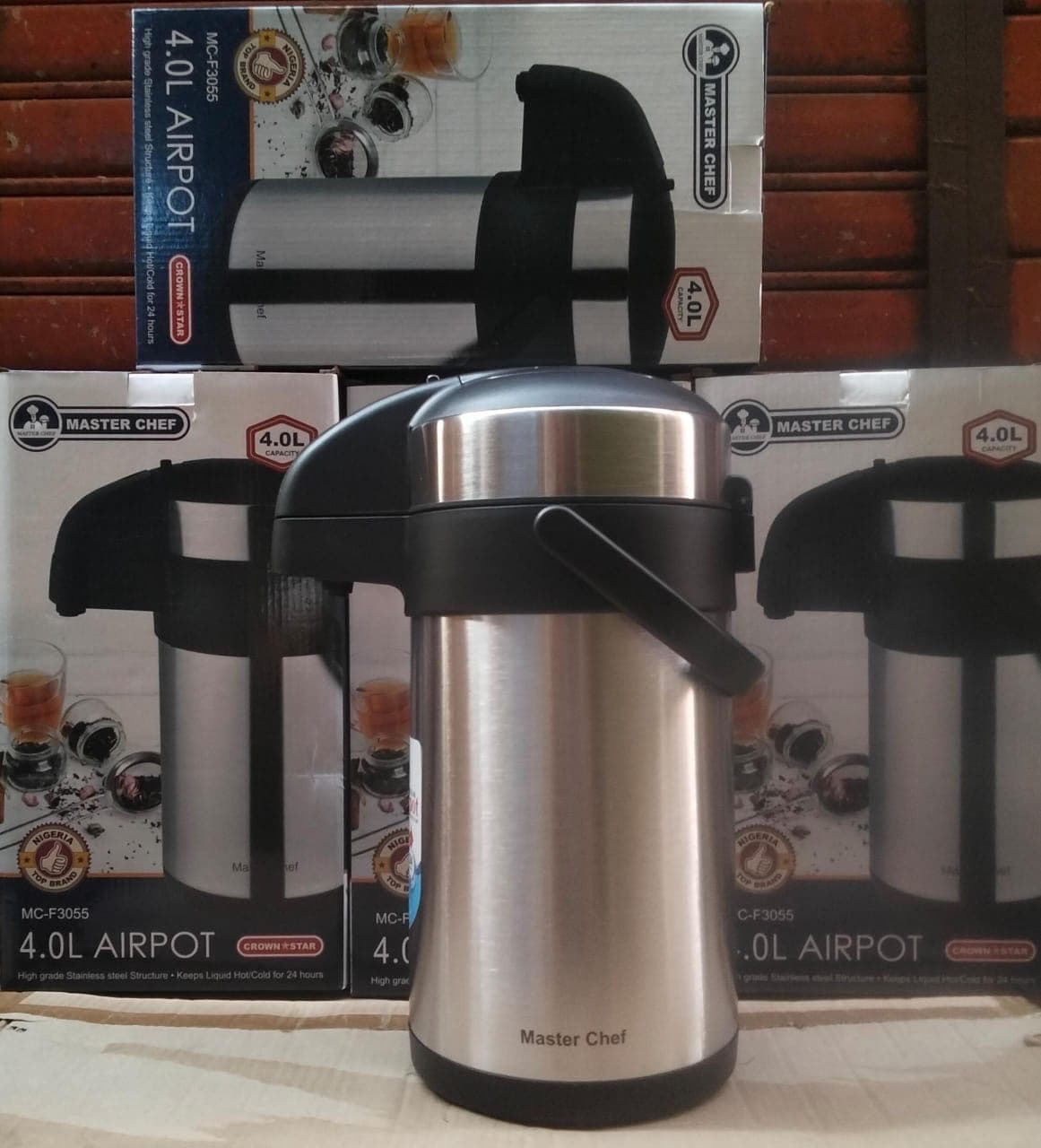Master Chef 4.0L Stainless Steel Airpot (MC-F3055)