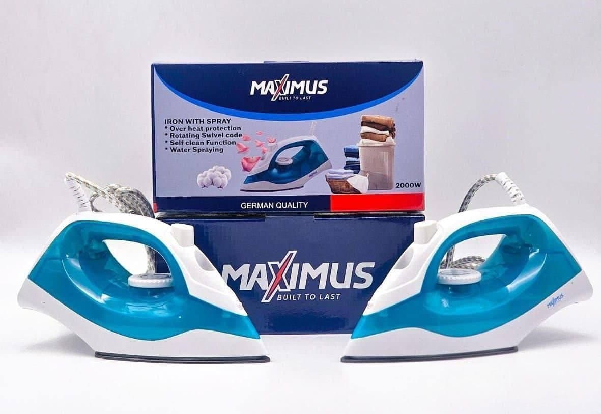 Maximus 2000W Steam Iron with Spray โ
